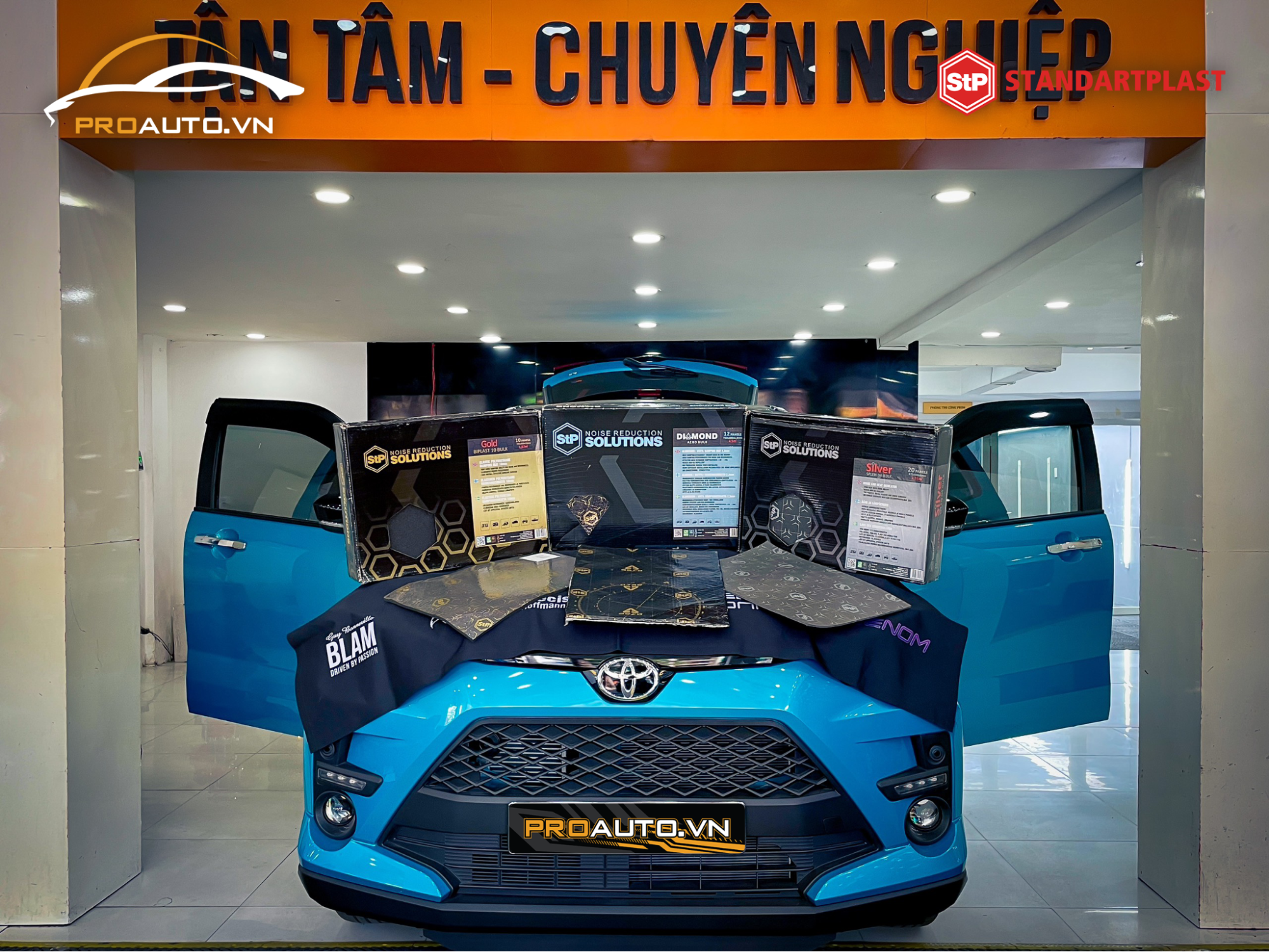 Bước chuẩn bị thi công cách âm chống ồn ô tô toàn diện