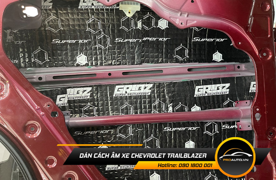Cách âm chống ồn Chevrolet Trailblazer vị trí cửa