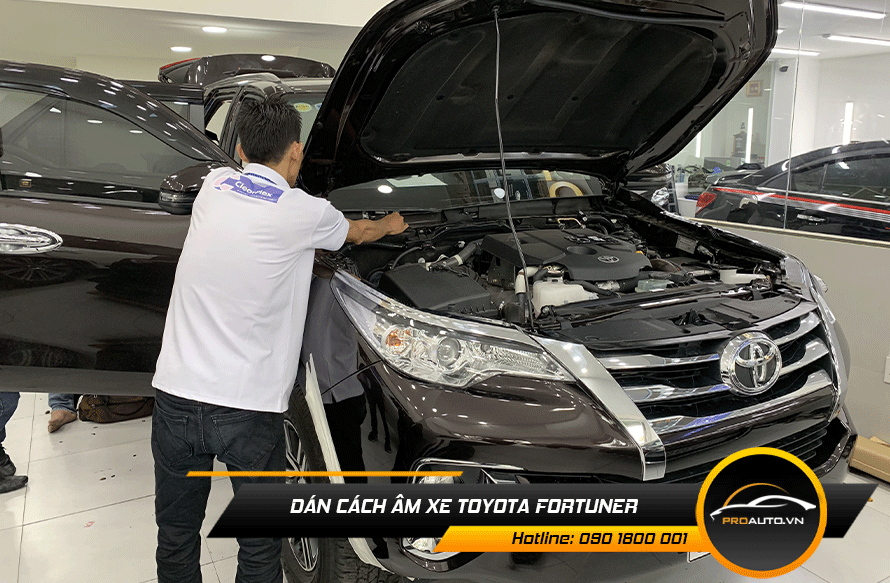 Cách âm chống ồn xe Toyota Fortuner