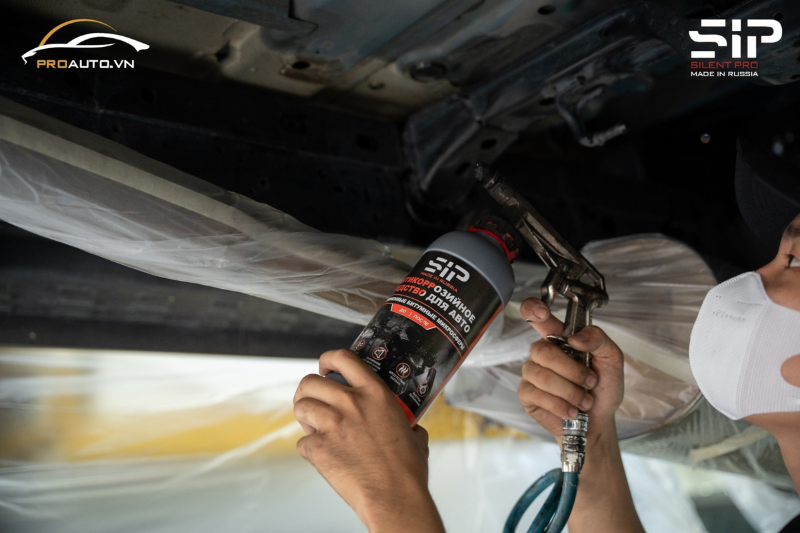 Cách âm chống ồn gầm xe Ford Ranger