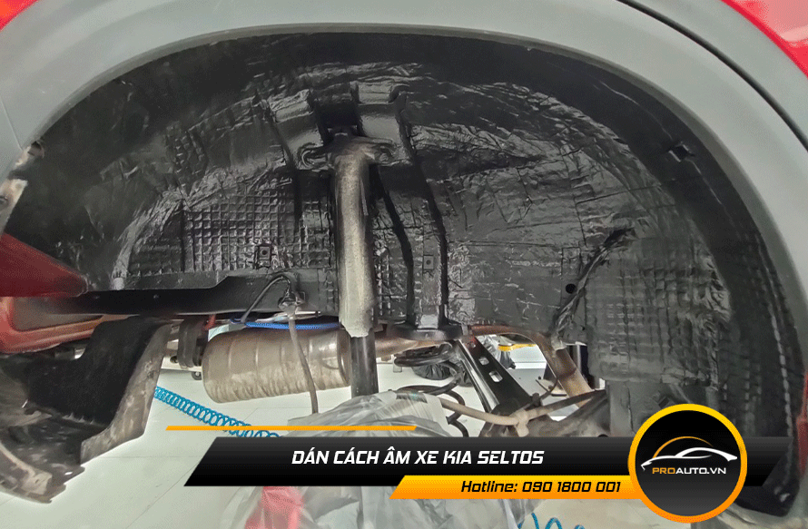 Cách âm chống ồn xe Kia Seltos vị trí hốc bánh