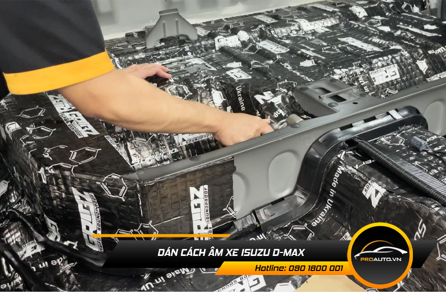 Dán cách âm chống ồn xe Isuzu D-Max
