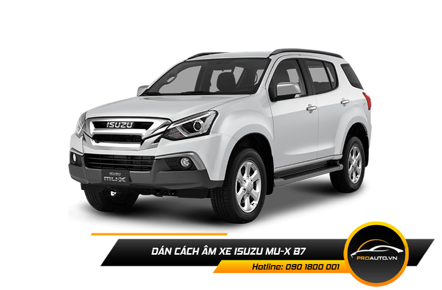 Cách âm chống ồn xe Isuzu mu-X B7