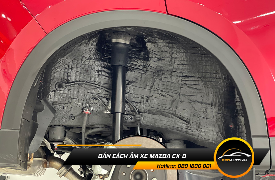 Phủ hốc bánh cách âm chống ồn xe Mazda CX8
