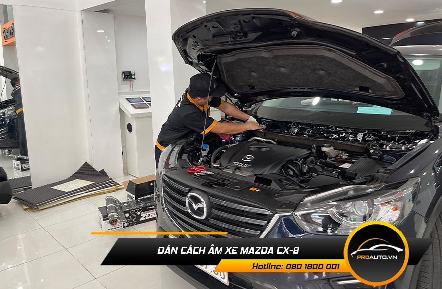 Cách âm chống ồn xe Mazda CX8