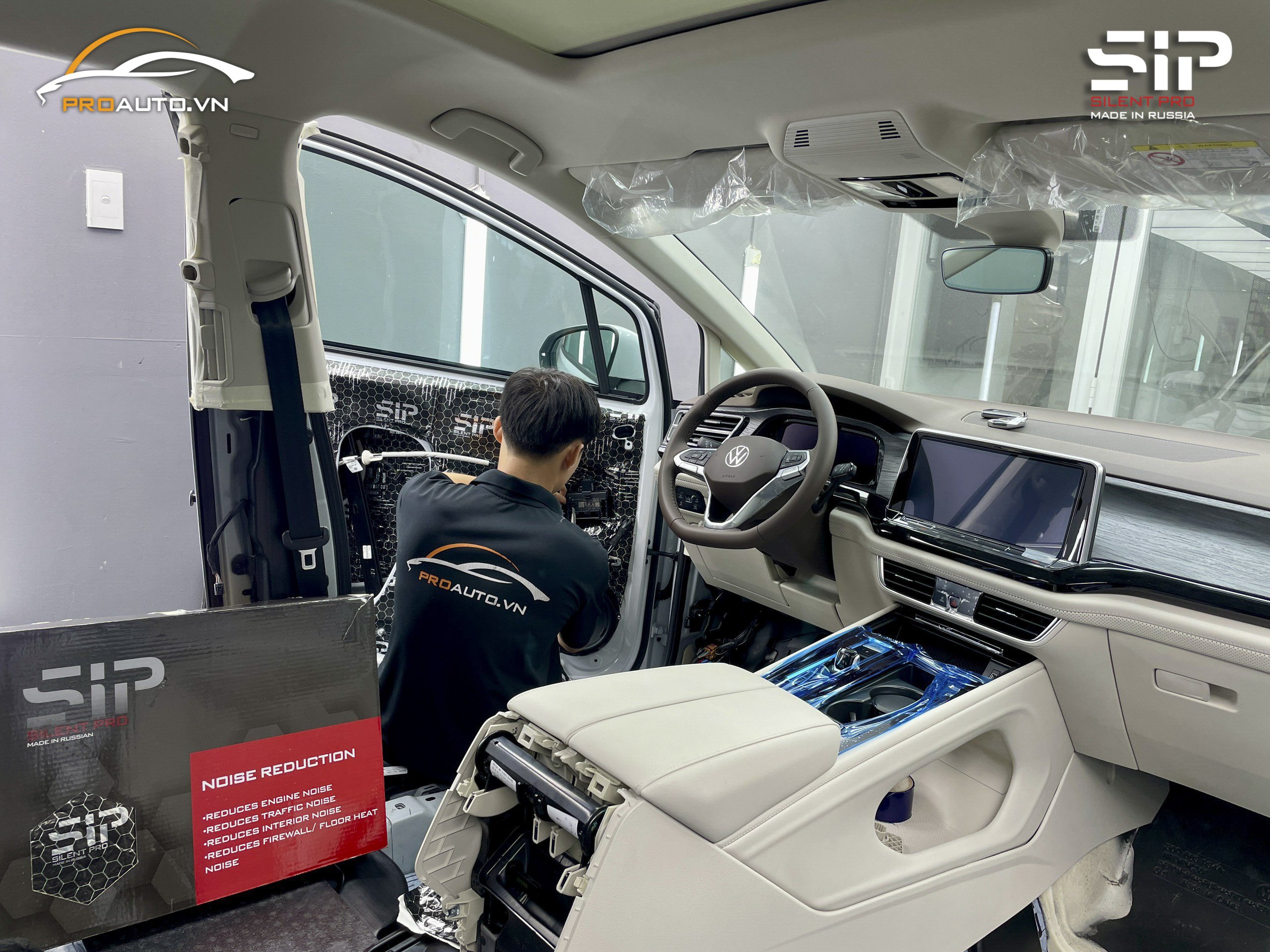 Cách âm chống ồn ô tô toàn diện cho xe Volkswagen Viloran
