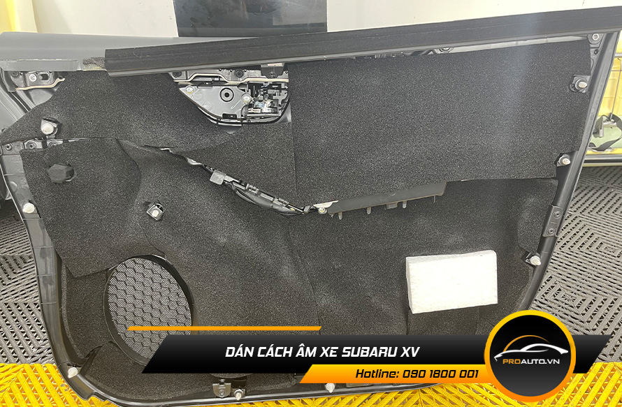 Dán tiêu âm chống ồn xe Subaru XV vị trí cửa