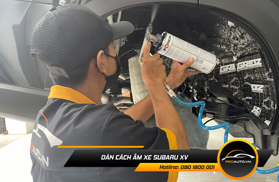 Xịt phủ hốc bánh cách âm chống ồn xe Subaru XV