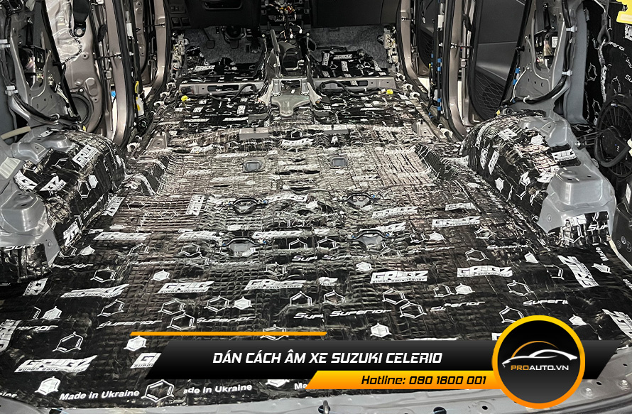 Cách âm chống ồn xe Suzuki Celerio vị trí sàn