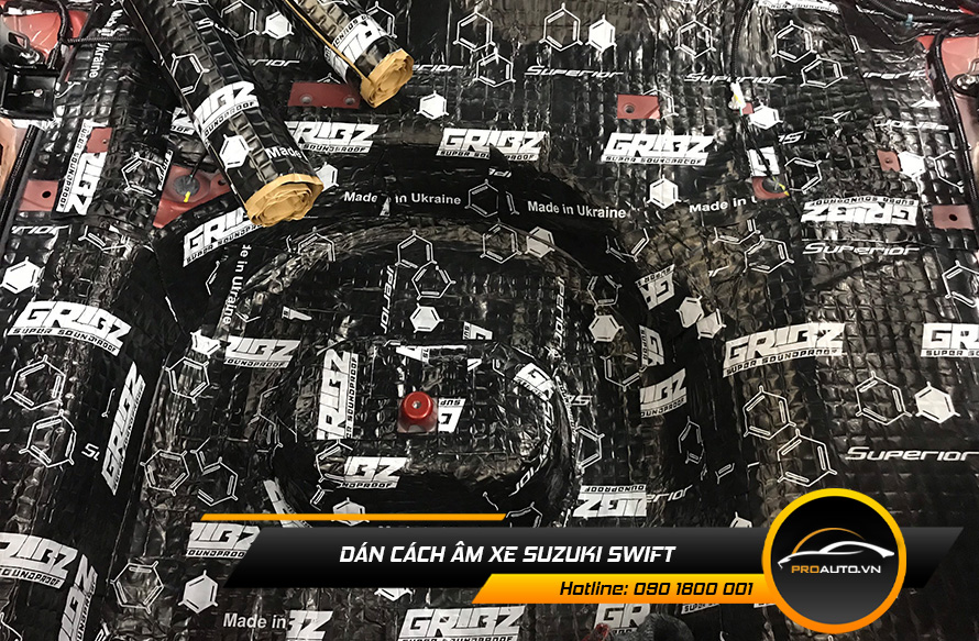 Cách âm chống ồn xe Suzuki Swift