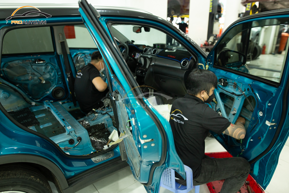 Cách âm chống ồn ô tô Suzuki Vitara