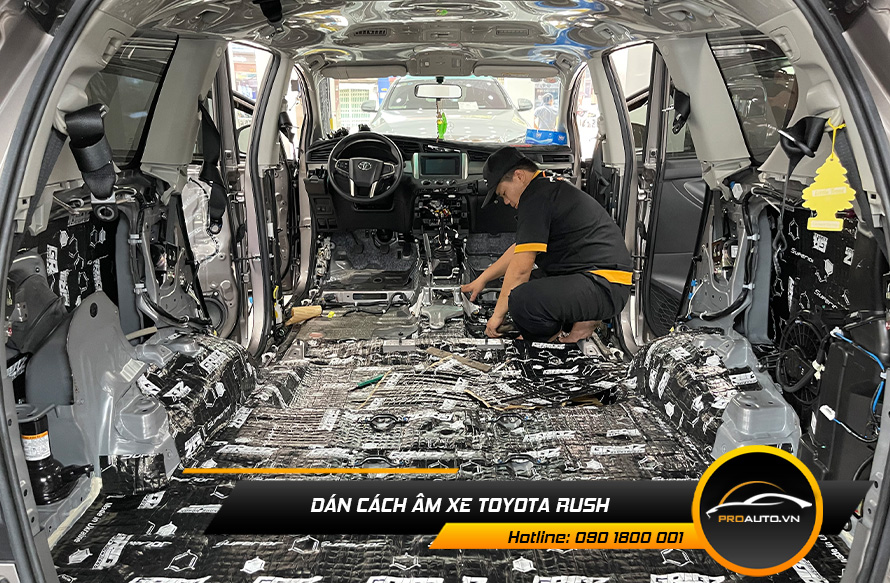 Cách âm chống ồn xe Toyota Rush