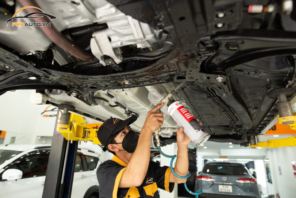 Phủ gầm xe cách âm chống ồn