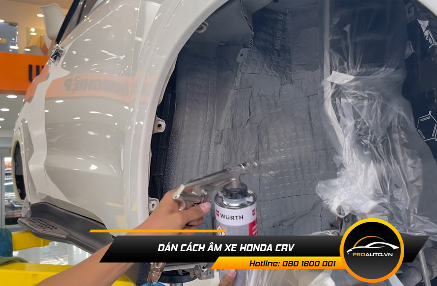 Cách âm chống ồn xe Honda CRV - Ảnh 8