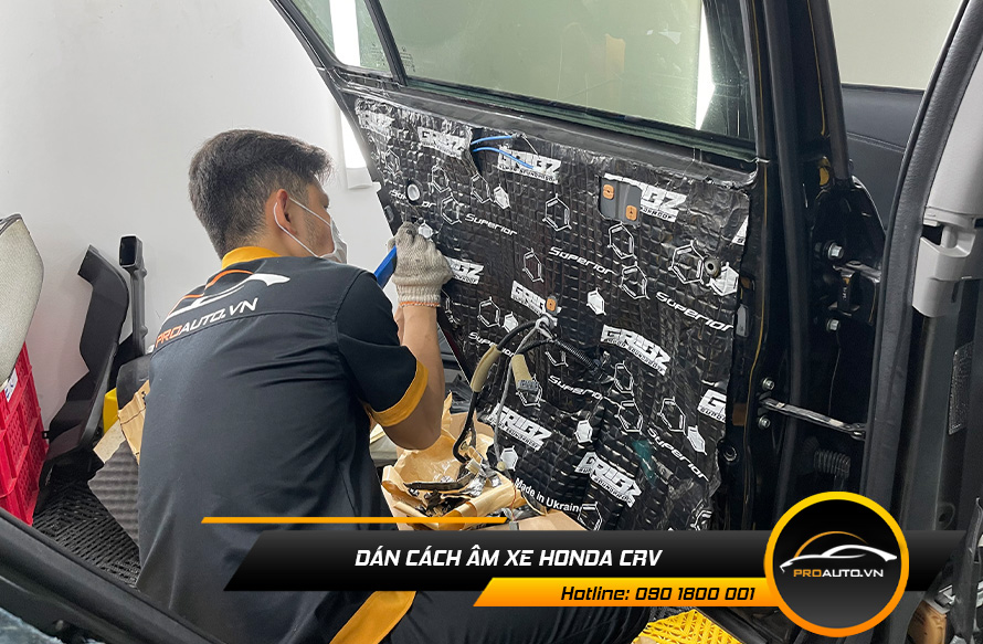 Cách âm chống ồn xe Honda CRV - Ảnh 7