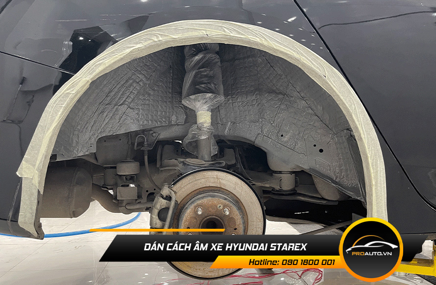 Xịt phủ hốc bánh cách âm chống ồn xe Hyundai Starex