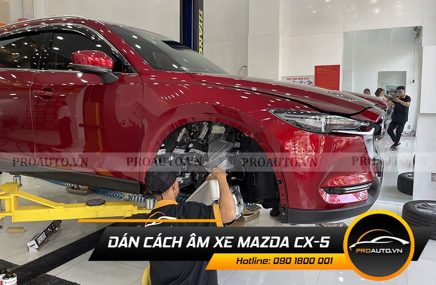 Dán cách âm hốc lốp bánh xe Mazda CX5