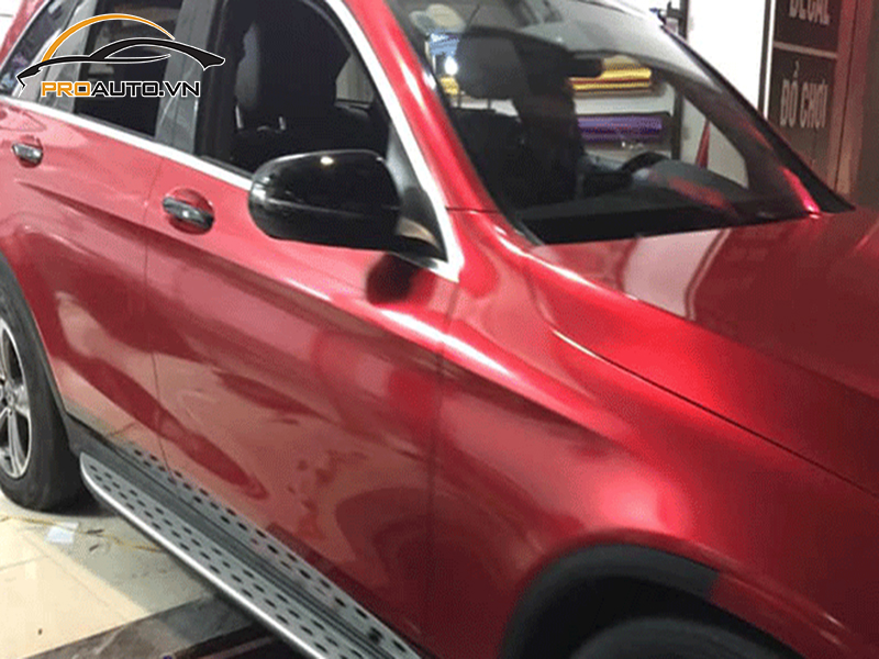 Dán wrap đổi màu xe Mercedes GLC200