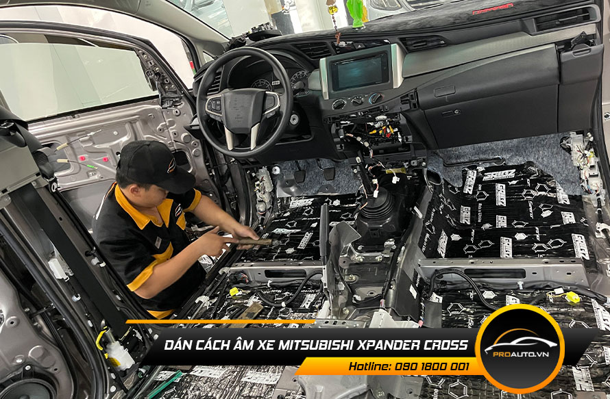 Cách âm chống ồn xe Mitsubishi Xpander Cross