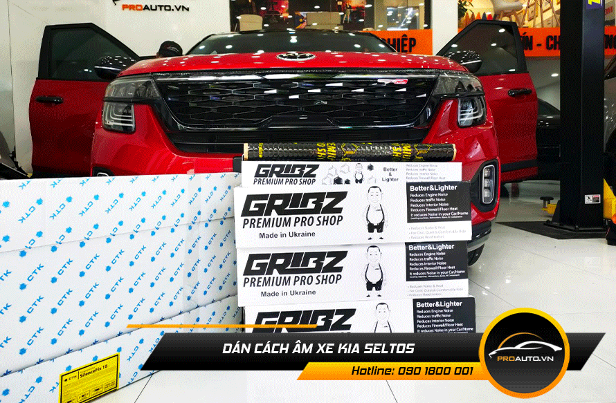 Dán vật liệu cách âm chống ồn xe Kia Seltos