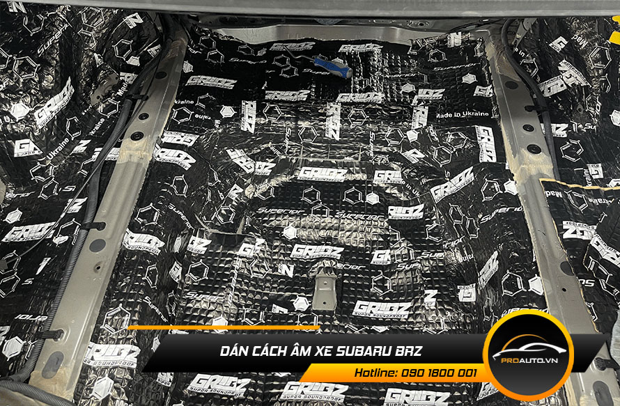 Cách âm chống ồn xe Subaru BRZ vị trí sàn xe
