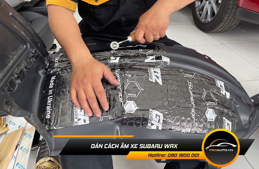 Cách âm chống ồn xe Subaru WRX