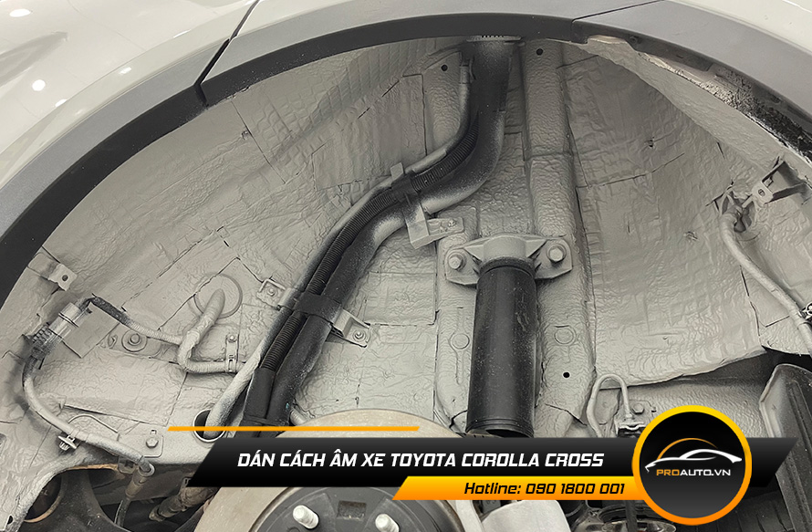 Xịt phủ hốc bánh cách âm chống ồn xe Toyota Corolla Cross