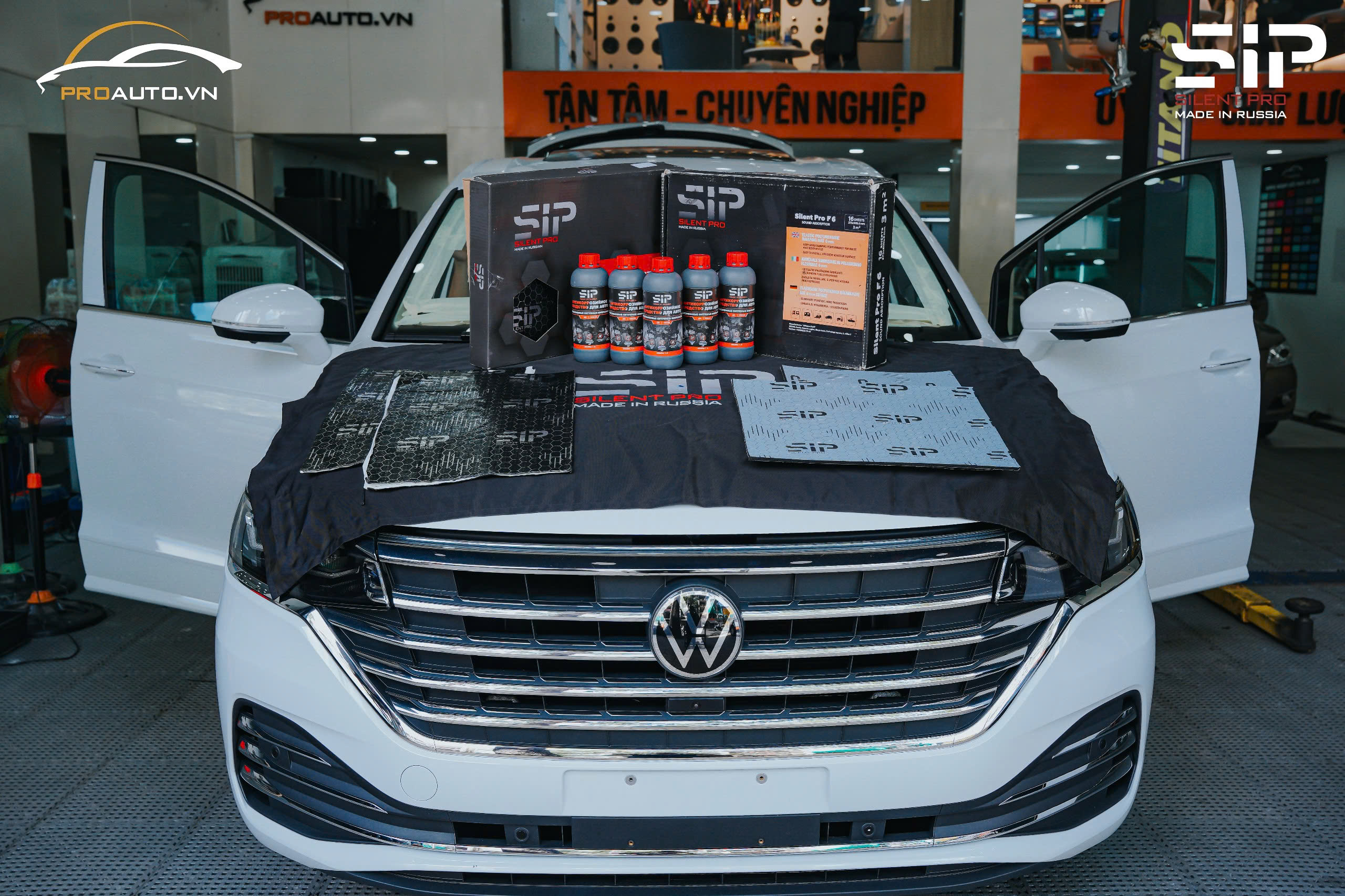 Cách âm chống ồn xe Volkswagen Viloran