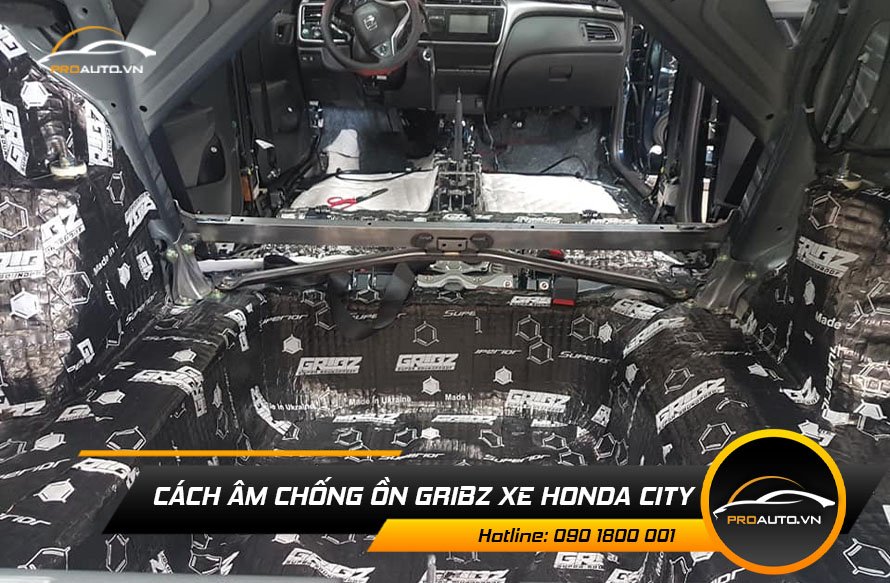 Cách âm chống ồn xe Honda City