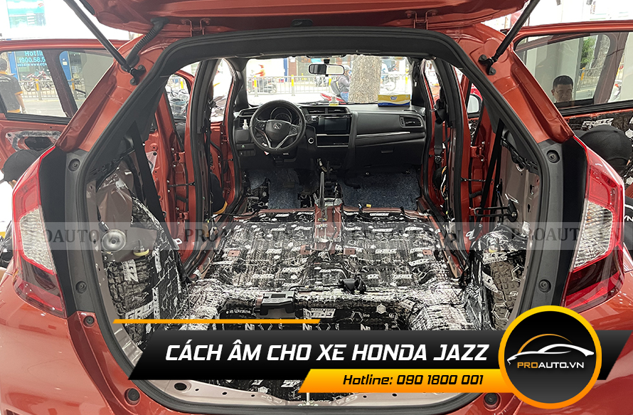 Dán cách âm sàn xe Honda Jazz