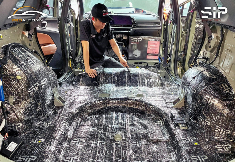 Cách âm khoang máy xe Volkswagen Viloran