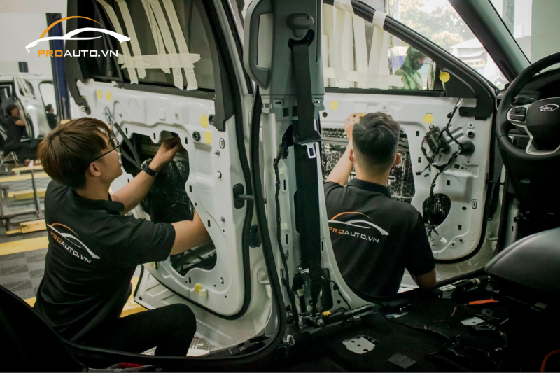 Cách âm SIP cho 4 cánh cửa xe ô tô