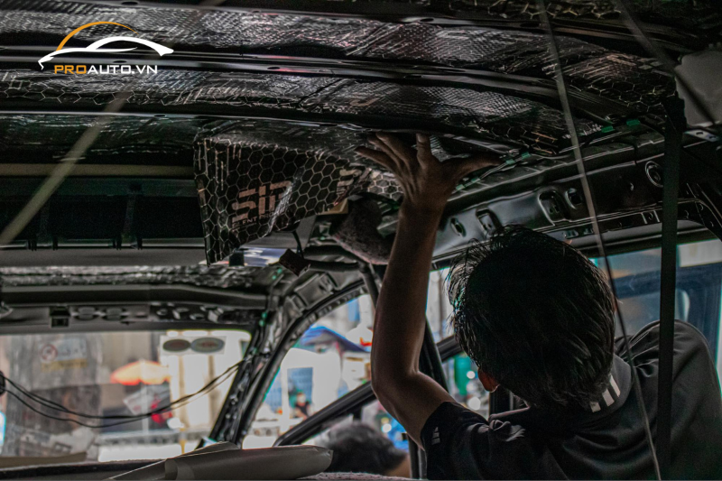 Cách âm SIP cho trần xe hơi