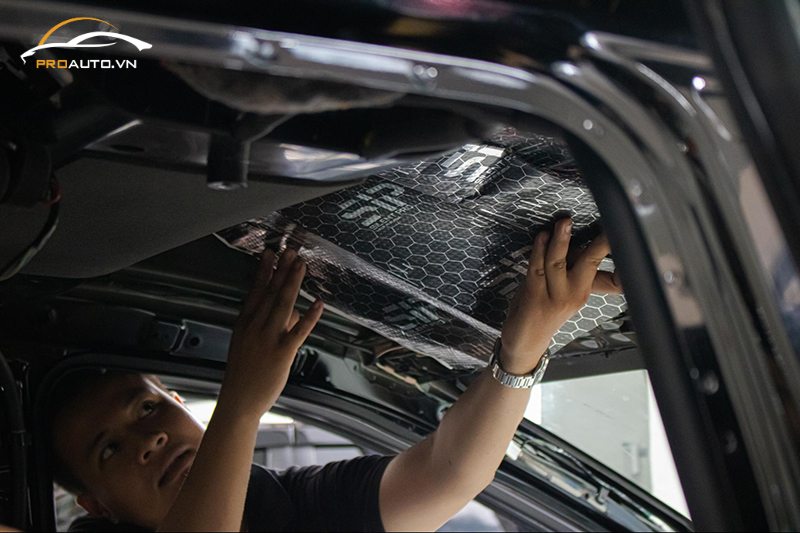 Cách âm trần xe Mitsubishi Xpander