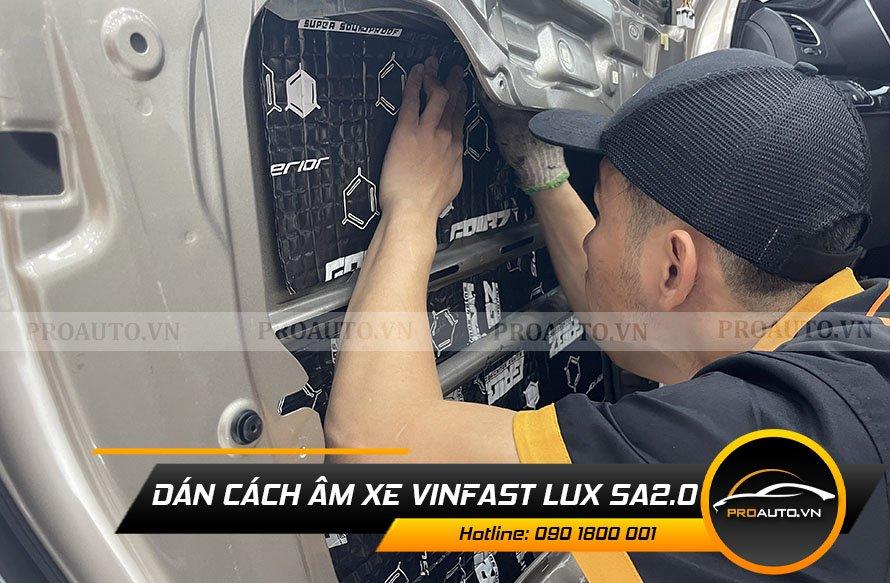 Dán cách âm xe Vinfast Lux SA2.0