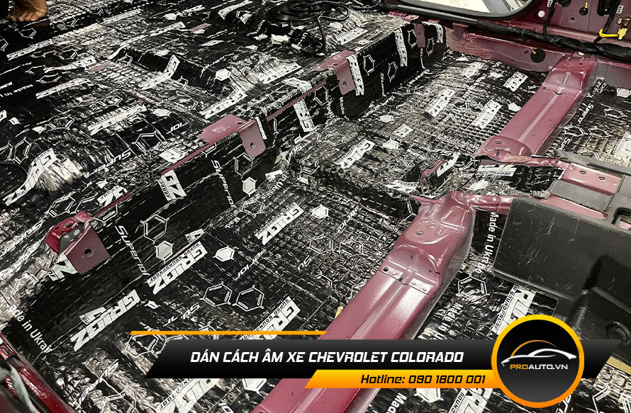 Những phương pháp chuyên dùng cách âm xe Chevrolet Colorado