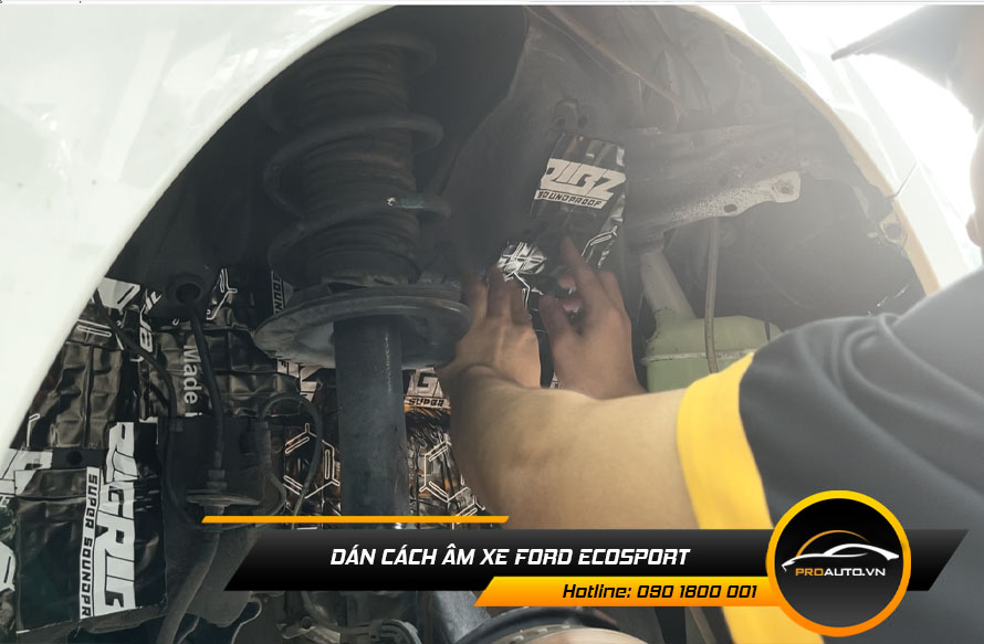 Xịt phủ hốc bánh cách âm chống ồn xe Ford EcoSport