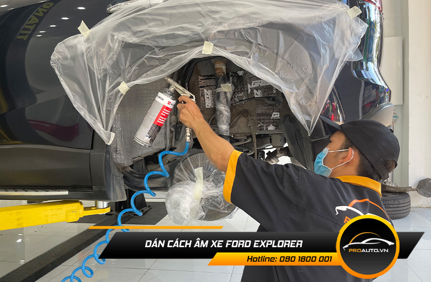 Xịt phủ hốc bánh cách âm chống ồn xe Ford Explorer
