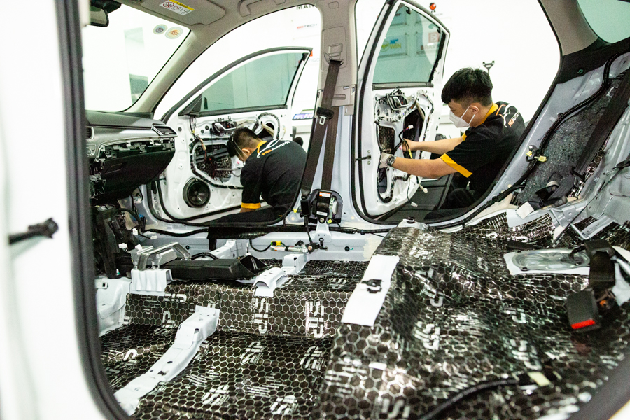 Thi công cách âm chống ồn xe Honda Accord tại Trung tâm Proauto.vn