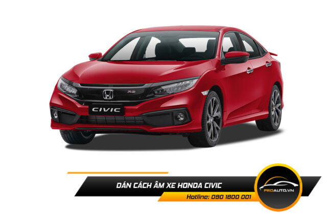 Cách âm chống ồn xe Honda Civic