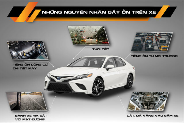 Những dòng xe hơi dạng phổ thông chưa được trang bị nhiều về bộ phận cách âm chống ồn hiệu quả