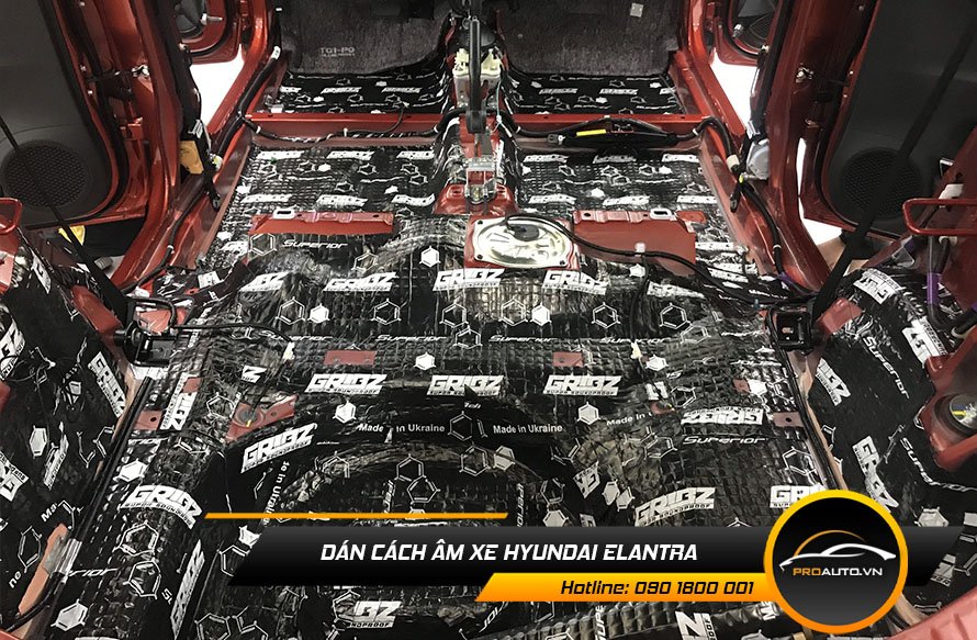 Dán cách âm xe Hyundai Elantra