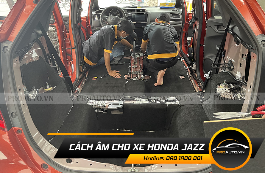 Cách âm chống ồn xe Honda Jazz