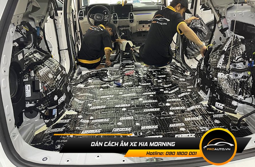Dán cách âm xe Kia Morning