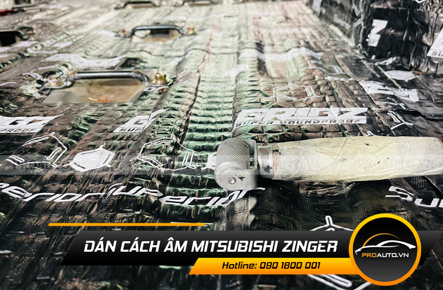 Cách âm chống ồn xe Mitsubishi Zinger