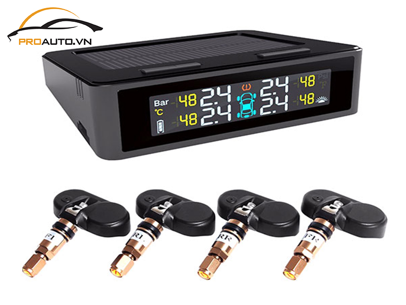 Lắp cảm biến áp suất lốp cho xe Toyota Prado