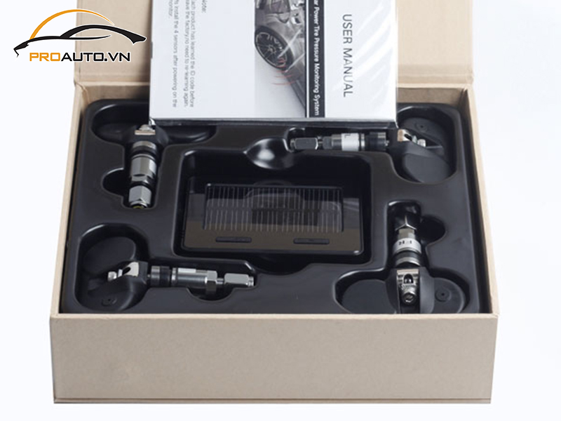 Lắp cảm biến áp suất lốp cho xe Toyota Prado