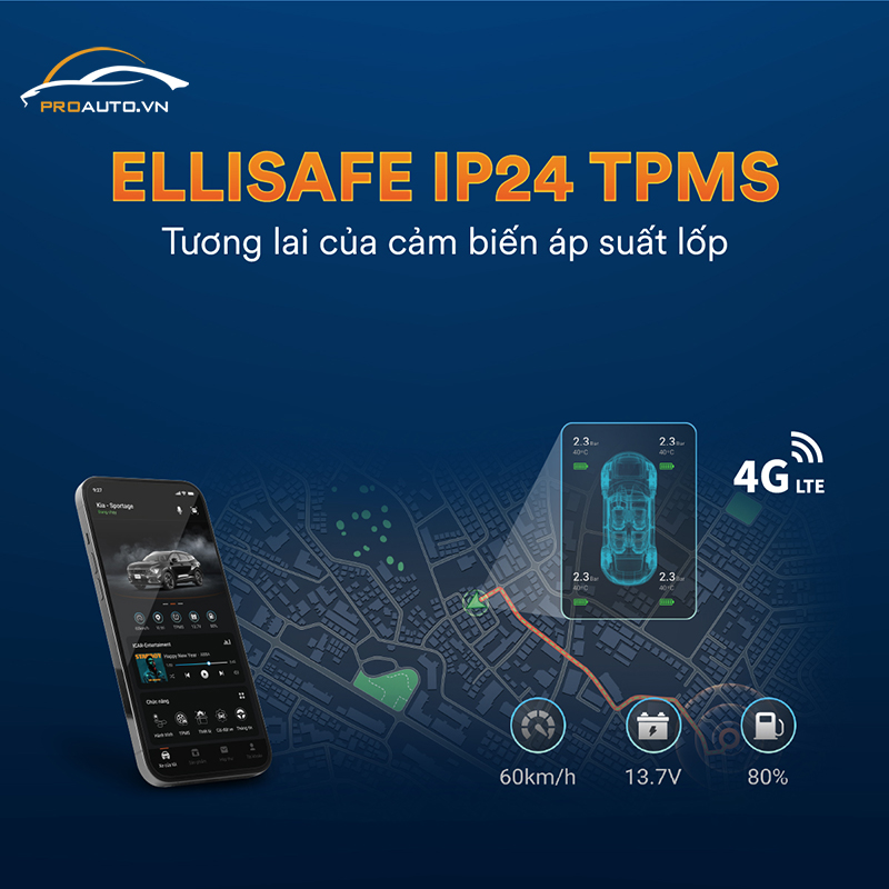 Cảm biến áp suất lốp ICAR Ellisafe IP24L không van