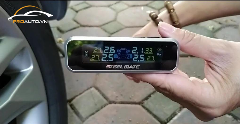 Cảm biến áp suất lốp Steelmate van ngoài E3