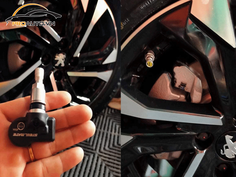 Lắp Cảm Biến Áp Suất Lốp Cho Xe Peugeot 2008